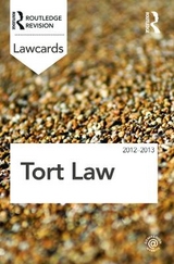 Tort Lawcards 2012-2013 - Routledge