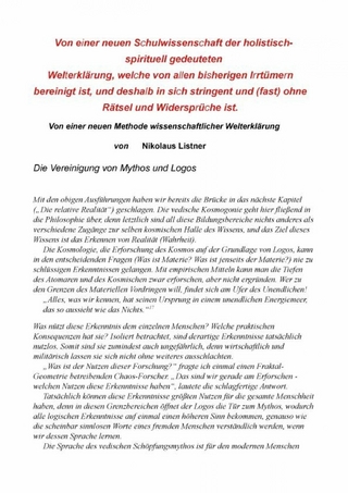 Die neue Schulwissenschaft Teil 2