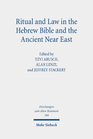 Ritual and Law in the Hebrew Bible and the Ancient Near East