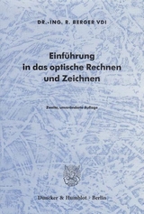Einf&uuml;hrung in das optische Rechnen und Zeichnen. - R. Berger
