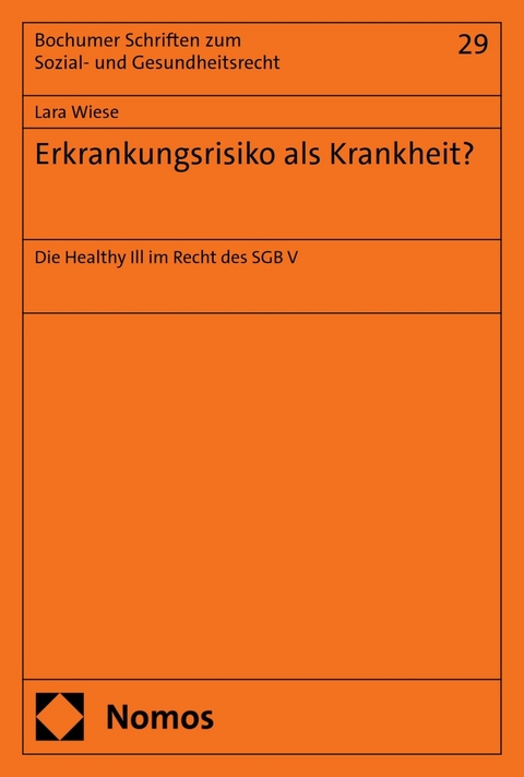 Erkrankungsrisiko als Krankheit? -  Lara Wiese