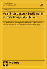 Verst&auml;ndigungen - Settlements in Kartellbu&szlig;geldverfahren - Eckart Bueren