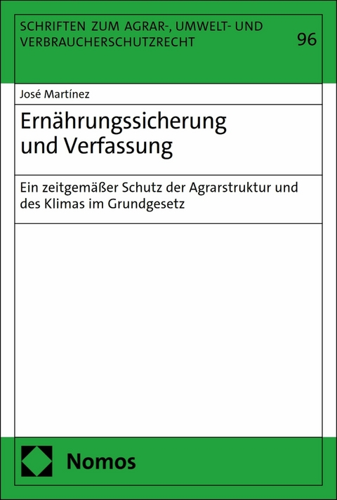 Ern&auml;hrungssicherung und Verfassung - Jos&eacute; Mart&iacute;nez