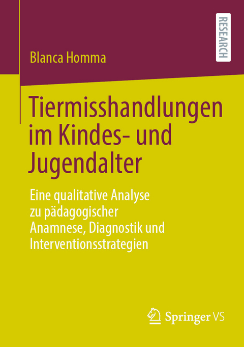 Tiermisshandlungen im Kindes- und Jugendalter -  Blanca Homma