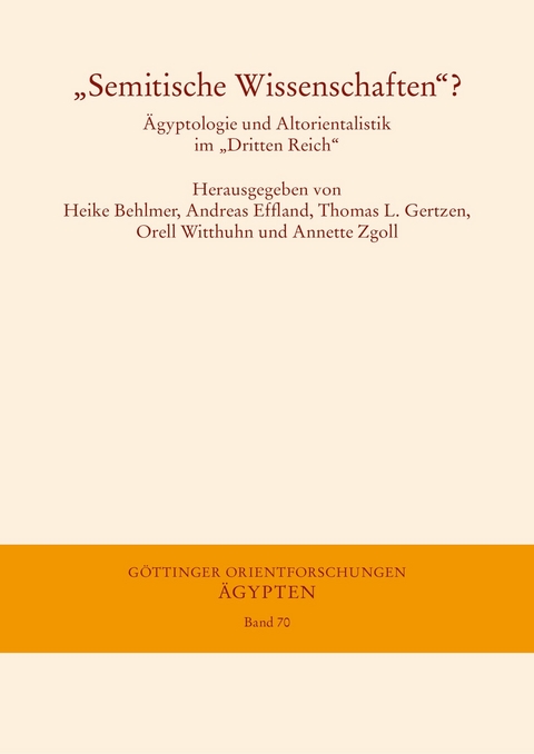 'Semitische Wissenschaften'? - 