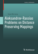 Aleksandrov-Rassias Problems on Distance Preserving Mappings -  Soon-Mo Jung