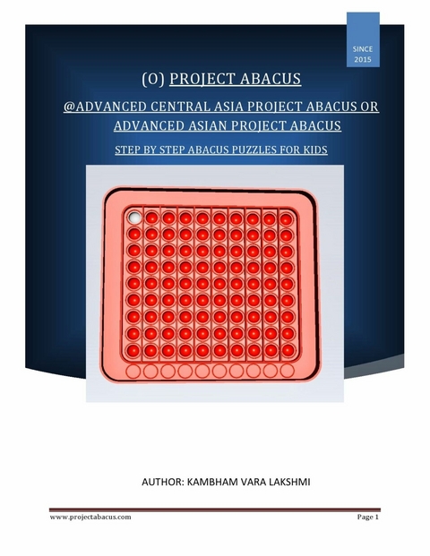 Advanced Central Asiaproject Abacus (or) Advanced Asian Project Abacus -  Kambham Vara Lakshmi