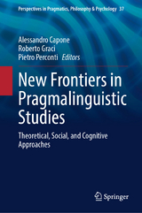 New Frontiers in Pragmalinguistic Studies - 