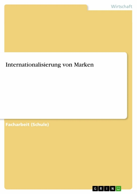 Internationalisierung von Marken