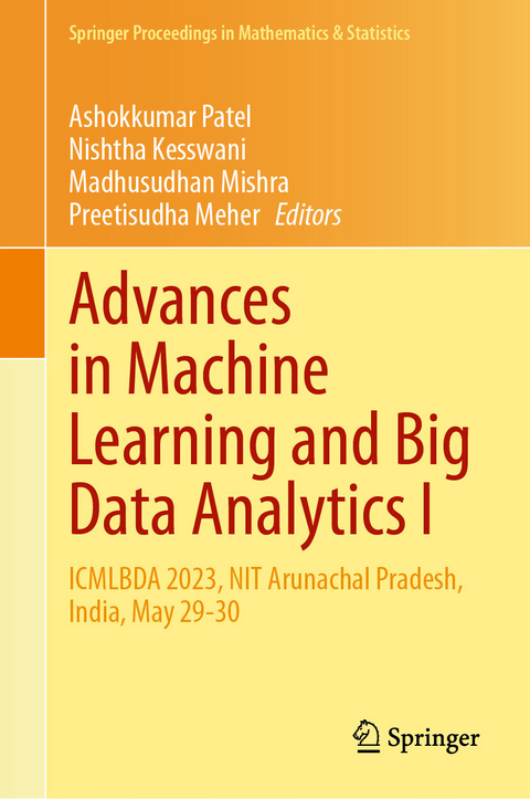 Advances in Machine Learning and Big Data Analytics I - 