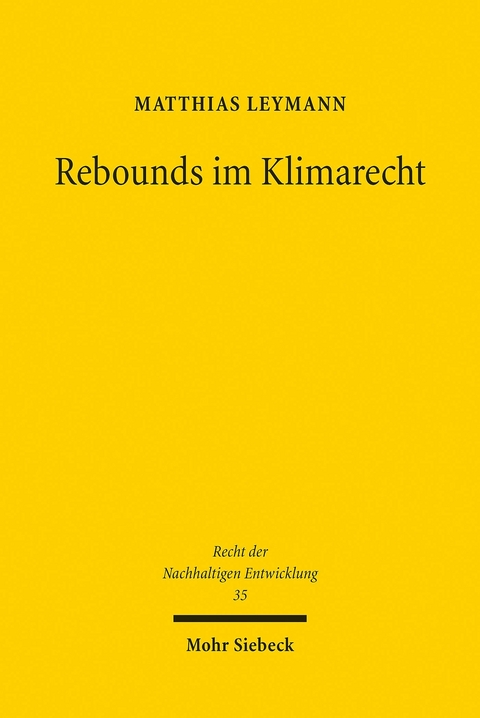 Rebounds im Klimarecht -  Matthias Leymann