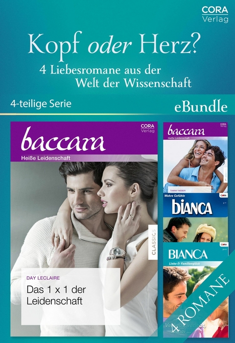 Kopf oder Herz? - 4 Liebesromane aus der Welt der Wissenschaft - Day LeClaire, Tawny Weber, Brenda Harlen, Kristin Hardy