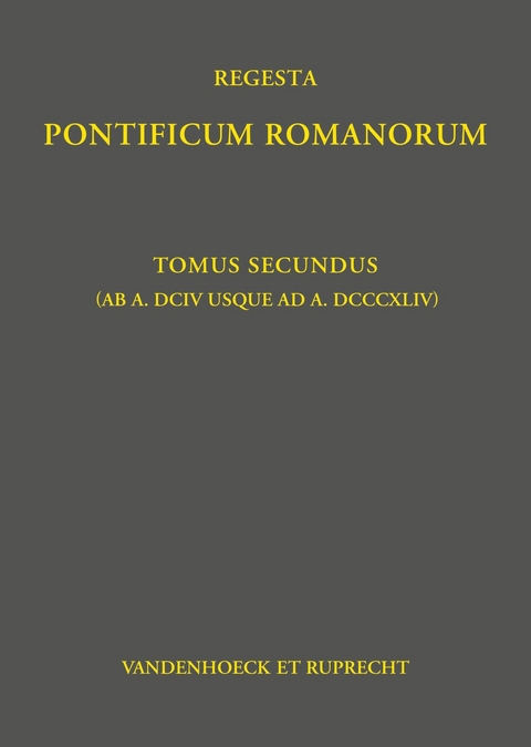 Regesta Pontificum Romanorum - Philipp Jaff&eacute;, Klaus Herbers