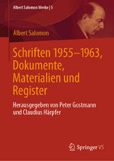 Schriften 1955-1963, Dokumente, Materialien und Register -  Albert Salomon