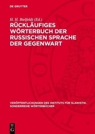 Rückläufiges Wörterbuch der russischen Sprache der Gegenwart