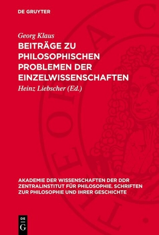 Beiträge zu philosophischen Problemen der Einzelwissenschaften