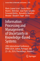 Information Processing and Management of Uncertainty in Knowledge-Based Systems - 