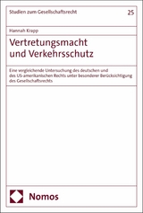 Vertretungsmacht und Verkehrsschutz - Hannah Krapp