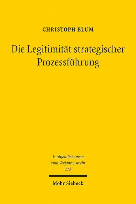 Die Legitimit&auml;t strategischer Prozessf&uuml;hrung -  Christoph Bl&uuml;m
