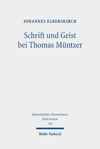 Schrift und Geist bei Thomas Müntzer