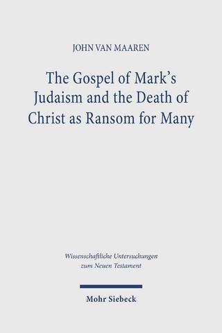 The Gospel of Mark's Judaism and the Death of Christ as Ransom for Many