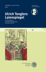 Schriftenreihe des Deutschen Rechtsw&ouml;rterbuchs / Ulrich Tenglers Laienspiegel - 