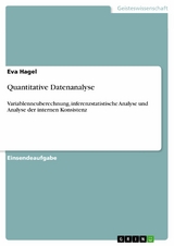 Quantitative Datenanalyse - Eva Hagel