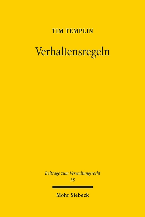 Verhaltensregeln -  Tim Templin