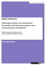 Führungsverhalten als statistisches Konstrukt und Datensatzanalyse einer repräsentativen Stichprobe - Michel Vuilleumier