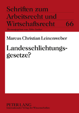 Landesschlichtungsgesetze? - Marcus Leinenweber