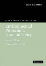 Environmental Protection, Law and Policy - Holder, Jane; Lee, Maria