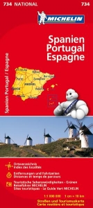 Michelin Karte Spanien, Portugal. Espagne, Portugal - 