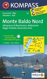 KOMPASS Wanderkarte Monte Baldo Nord - 