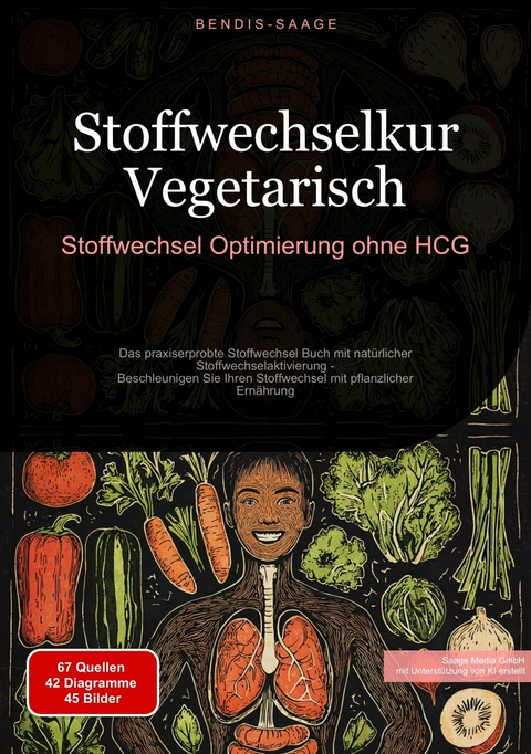 Stoffwechselkur Vegetarisch: Stoffwechsel-Optimierung ohne HCG - Bendis A. I. Saage - Deutschland