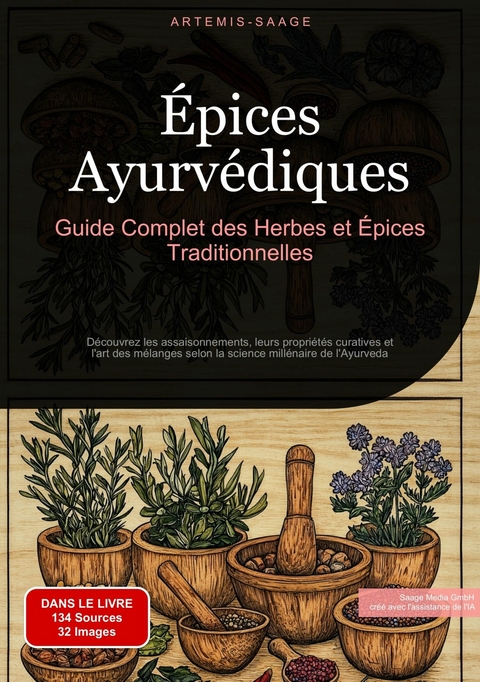&Eacute;pices Ayurv&eacute;diques : Guide Complet des Herbes et &Eacute;pices Traditionnelles - Artemis Saage - Fran&ccedil;ais