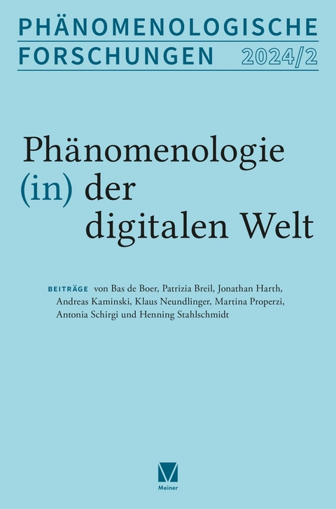 Phänomenologie (in) der digitalen Welt - 