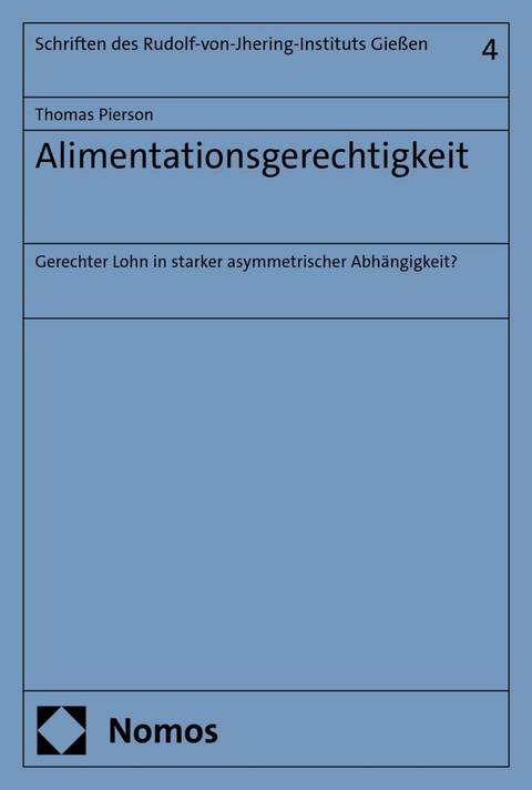 Alimentationsgerechtigkeit - Thomas Pierson