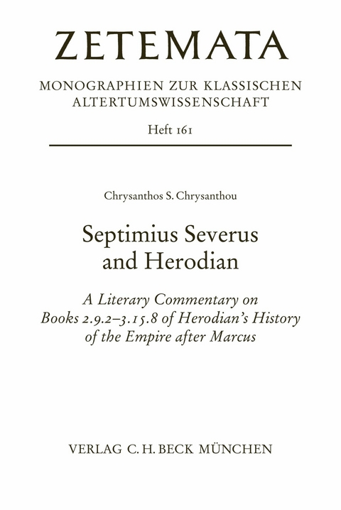 Septimius Severus and Herodian - Chrysanthos S. Chrysanthou