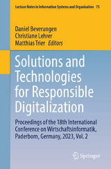 Solutions and Technologies for Responsible Digitalization - 