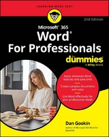 Microsoft 365 Word For Professionals For Dummies - Dan Gookin