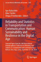 Reliability and Statistics in Transportation and Communication: Human Sustainability and Resilience in the Digital Age - 