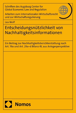 Entscheidungsnützlichkeit von Nachhaltigkeitsinformationen