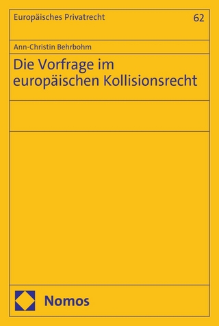 Die Vorfrage im europäischen Kollisionsrecht