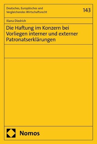 Die Haftung im Konzern bei Vorliegen interner und externer Patronatserklärungen