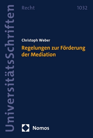Regelungen zur Förderung der Mediation