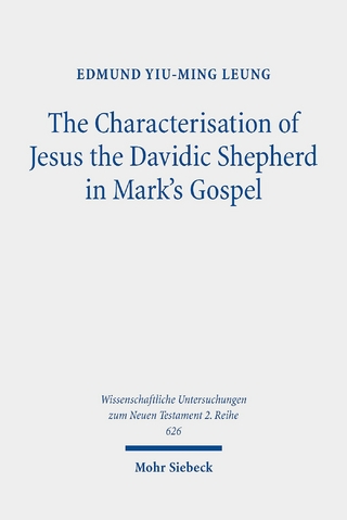 The Characterisation of Jesus the Davidic Shepherd in Mark's Gospel