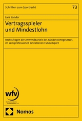 Vertragsspieler und Mindestlohn -  Lars Sander