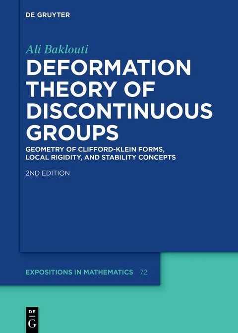 Deformation Theory of Discontinuous Groups -  Ali Baklouti