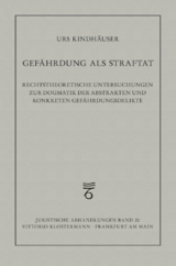 Gef&auml;hrdung als Straftat - Urs Kindh&auml;user