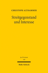 Streitgegenstand und Interesse - Christoph Althammer